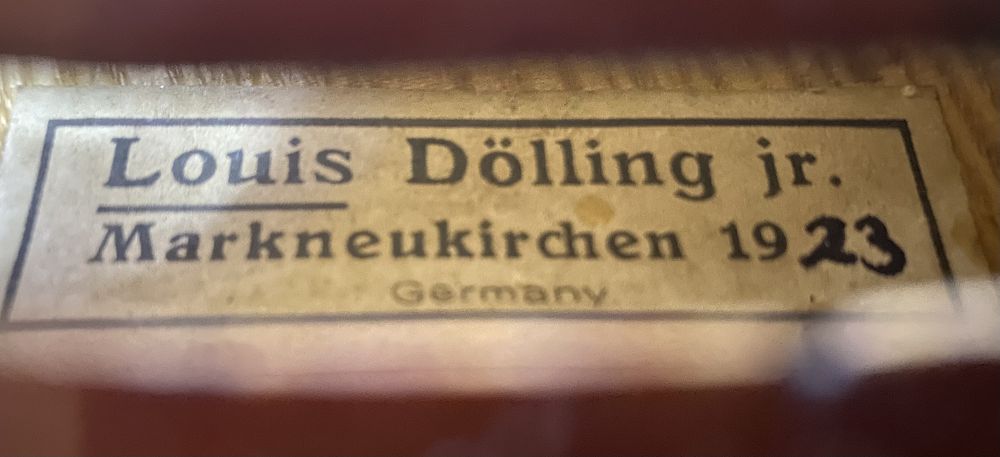 Dölling Louis jun. - Markneukirchen Anno 1923 - G-917